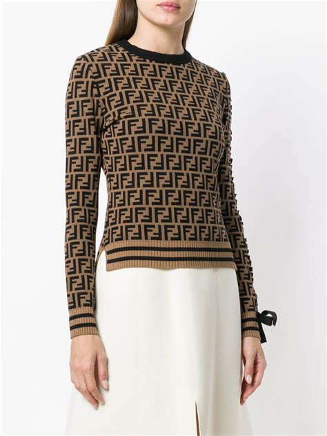 fendi brown jumper|Fendi jumper women's.